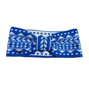 Pistil Winter Headband Warm Earmuffs Blue White Scandinavian Nordic Print